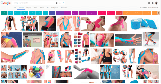 Vendaje Neuromuscular PAntallazo Quiros Escuela